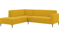 Goossens hoekbank key west geel stof - 8229542-02-gespiegeld