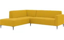 Goossens hoekbank key west geel stof - 8229542-01-gespiegeld