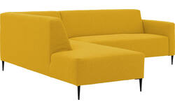 Goossens hoekbank key west geel stof - 8229542-01-gespiegeld
