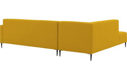 Goossens hoekbank key west geel stof - 8229548-01-gespiegeld