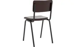 Goossens eetkamerstoel chaplin bruin leer - 8229742-01