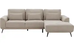 Goossens excellent loungebank princess beige stof - 8229789-01-gespiegeld