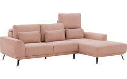 Goossens excellent loungebank princess roze stof - 8229792-01-gespiegeld