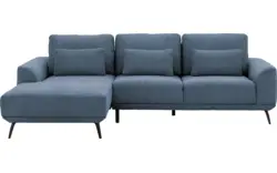 Goossens excellent loungebank princess blauw stof - 8229794-01