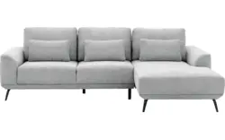Goossens excellent loungebank princess grijs stof - 8229795-01-gespiegeld