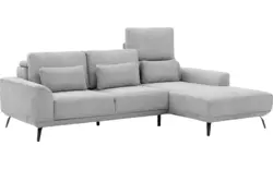 Goossens excellent loungebank princess grijs stof - 8229795-01-gespiegeld