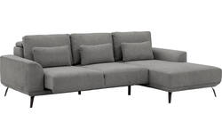 Goossens excellent loungebank princess grijs stof - 8229796-01-gespiegeld