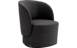 Stof velours antraciet
