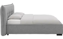 Goossens gestoffeerd bedframe bolzano grijs stof - 8229829-01