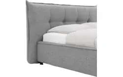 Goossens gestoffeerd bedframe bolzano grijs stof - 8229829-01