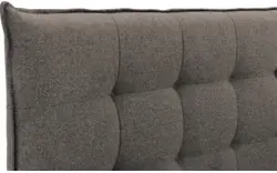 Goossens gestoffeerd bedframe bolzano bruin stof - 8229830-01