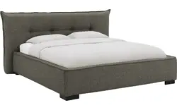 Goossens gestoffeerd bedframe bolzano groen stof - 8229831-01