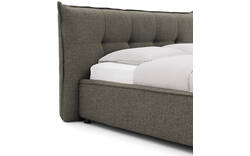 Goossens gestoffeerd bedframe bolzano groen stof - 8229831-01