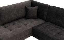Goossens hoekbank coco zwart stof - 8230181-01