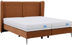 Goossens boxspring ease classic incl matras bruin stof - 8230501-01