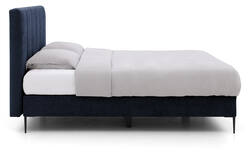 Goossens boxspring ease solid incl matras blauw stof - 8230508-01
