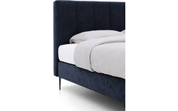 Goossens boxspring ease solid incl matras blauw stof - 8230508-01