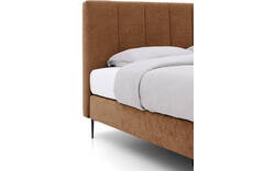 Goossens boxspring ease solid incl matras bruin stof - 8230511-01