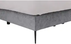 Goossens boxspring ease solid incl matras grijs stof - 8230512-01