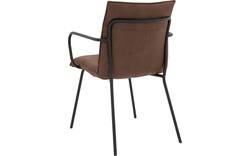 Goossens eetkamerstoel milan bruin micro leer - 8231015-02