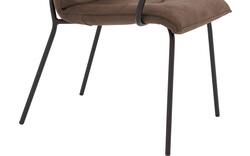 Goossens eetkamerstoel milan bruin micro leer - 8231016-01