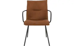 Goossens eetkamerstoel milan bruin micro leer - 8231018-01