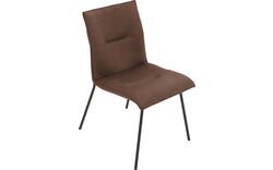 Goossens eetkamerstoel milan bruin micro leer - 8231019-01