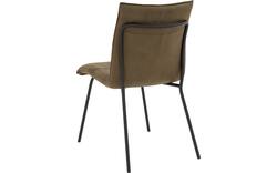 Goossens eetkamerstoel milan groen micro leer - 8231023-02