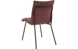 Goossens eetkamerstoel milan rood micro leer - 8231024-01