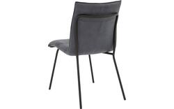 Goossens eetkamerstoel milan blauw micro leer - 8231025-01