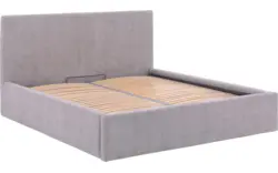 Goossens bedframe mysen storage grijs stof - 8231156-02