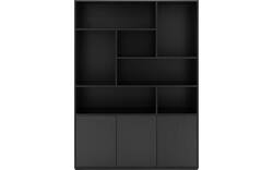 Goossens basic buffetkast madrid zwart melamine - 8231201-03