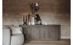 Goossens dressoir clear donker bruin eiken - 8191056-01