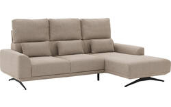 Goossens excellent loungebank princess beige stof - 8231518-gespiegeld-01