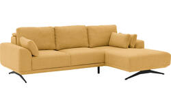 Goossens excellent loungebank princess geel stof - 8231520-gespiegeld-01