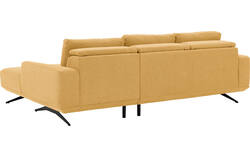 Goossens excellent loungebank princess geel stof - 8231520-gespiegeld-01