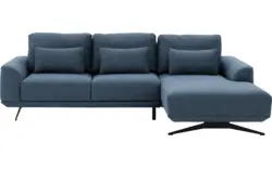Goossens excellent loungebank princess blauw stof - 8231523-gespiegeld-01