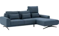Goossens excellent loungebank princess blauw stof - 8231523-gespiegeld-01
