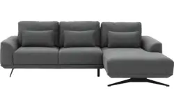 Goossens excellent loungebank princess grijs stof - 8231526-gespiegeld-01