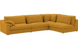 Goossens hoekbank odette geel stof - 8231533-goossens-odette-bank-stof-geel-01