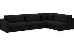 Goossens hoekbank odette zwart stof - 8231539-goossens-odette-bank-stof-zwart-01