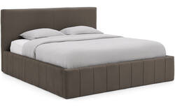 Goossens bedframe carte bruin stof - 8231663-goossens-carte-bedframe-microvezel-06