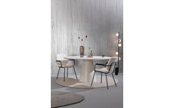 Goossens eettafel stone wit beton - 8222065-01