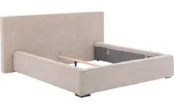 Goossens gestoffeerd bedframe trentino beige stof - 8233654-goossens-trentino-bedframe-stof-01