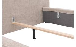 Goossens gestoffeerd bedframe trentino beige stof - 8233654-goossens-trentino-bedframe-stof-01