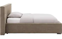Goossens gestoffeerd bedframe trentino bruin stof - 8234530-goossens-trentino-bedframe-stof-01