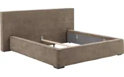 Goossens gestoffeerd bedframe trentino bruin stof - 8234530-goossens-trentino-bedframe-stof-01