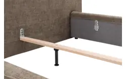 Goossens gestoffeerd bedframe trentino bruin stof - 8234530-goossens-trentino-bedframe-stof-01