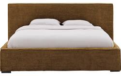 Goossens gestoffeerd bedframe trentino bruin stof - 8234531-goossens-trentino-bedframe-stof-01