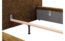 Goossens gestoffeerd bedframe trentino bruin stof - 8234531-goossens-trentino-bedframe-stof-01